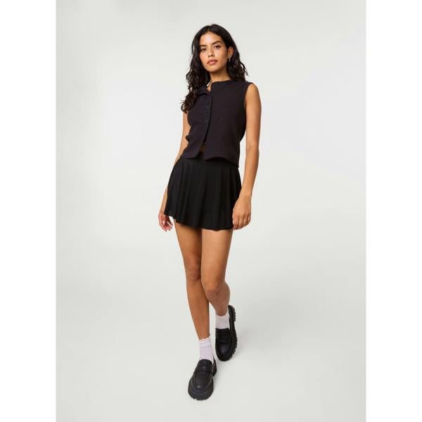 Pink Vanilla Wide Waistband Pleated Skirt