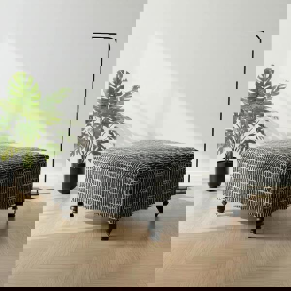 Multi-functional padded ottoman for UK living rooms