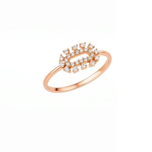 Spero London Oval Wreath Sterling Silver Ring