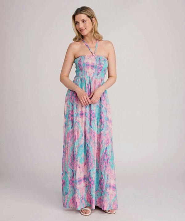 Pia Rossini Seville - Halter Neck Maxi Beach Dress