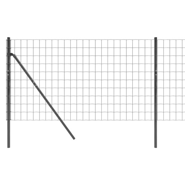 Berkfield Wire Mesh Fence Anthracite 1x25 m Galvanised Steel