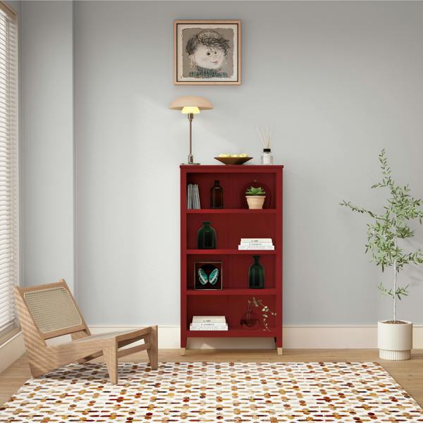Cabinet Bits Palazzi 4 Tier Bookcase H127 W69 D25cm