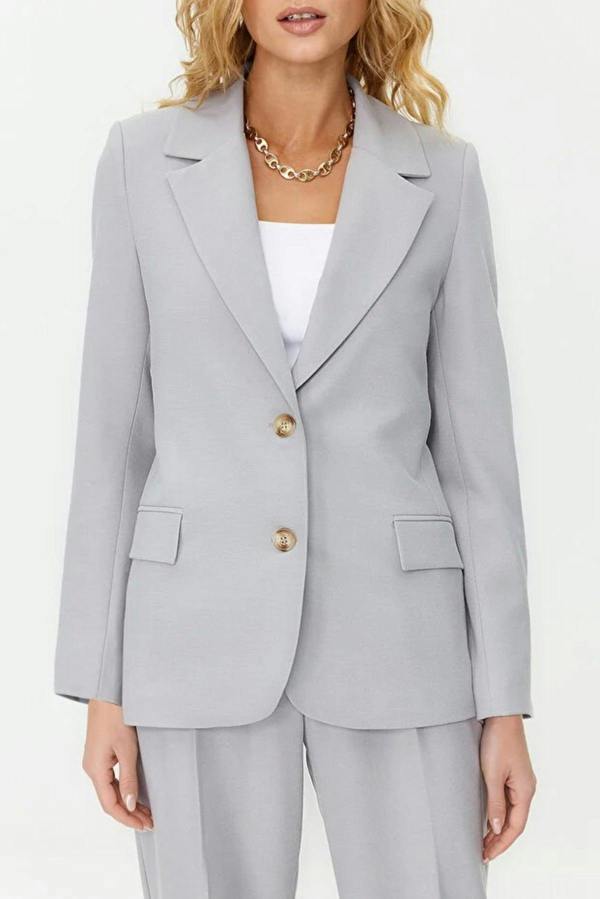 WOVCOR Lined Woven Blazer Jacket