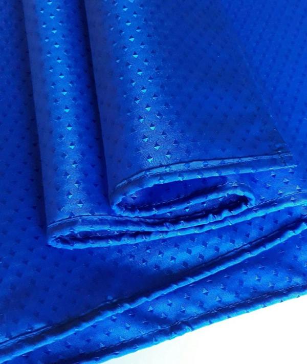 Blue Canyon Royal Blue Diamond Polyester Shower Curtain 180x180cm