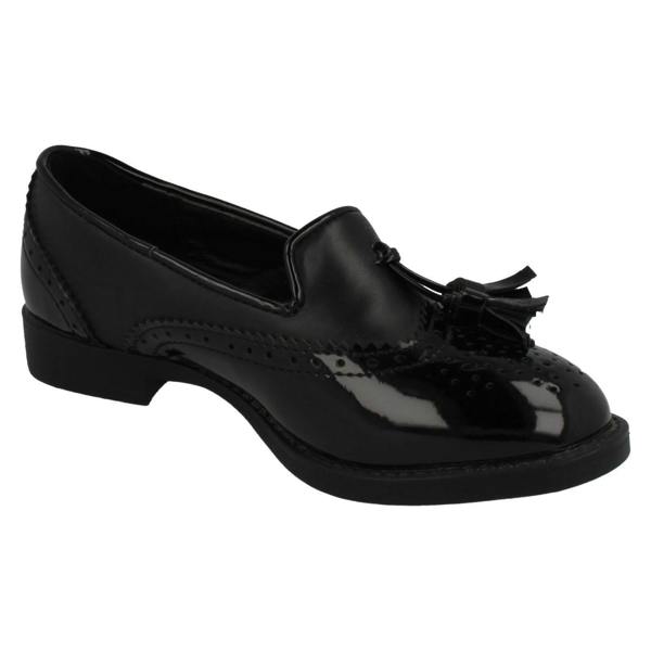 Spot On Girls Spot On Brogue Detail School Shoes