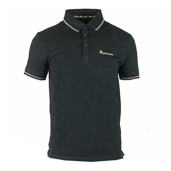 Aquascutum Unisex Adult Logo Polo Shirt - Black - 