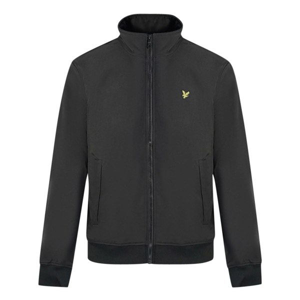 Lyle & Scott Fleece Lined Funnel Neck Jacket - Jet Black