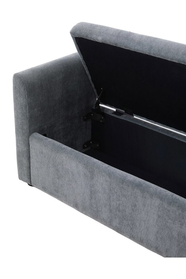 Living and Home Upholstered Storage Bench with 2 Pillow