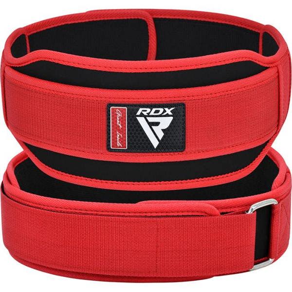 RDX Sports WEIGHT LIFTING DOUBLE BELT RX5 RED