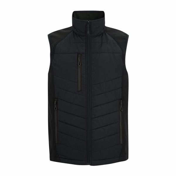 Regatta Mens Full Zip Gilet - Black/Ash