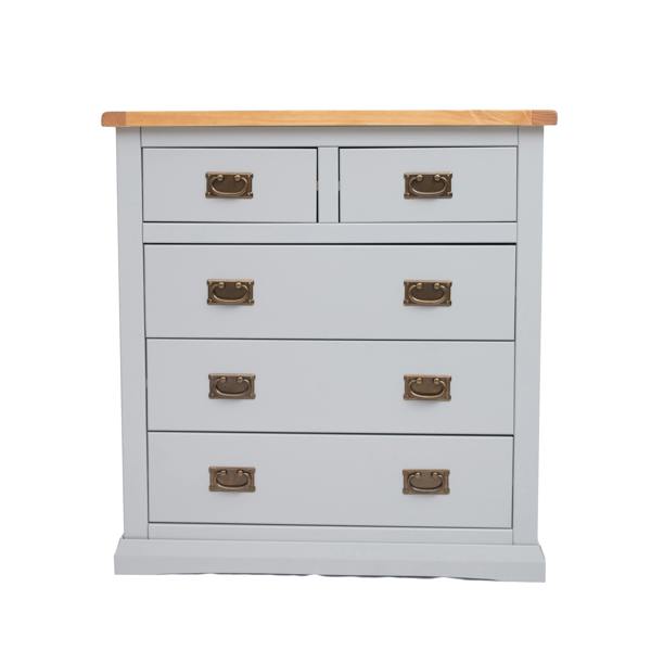 Loreo 5 Drawer Chest of Drawers Bras Drop Handle