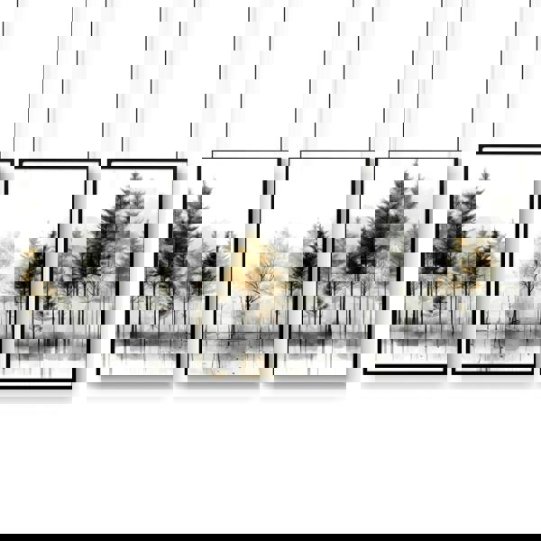 Modern Living Room Wall Art | Set of 3 Asian Inspired Wall art Prints