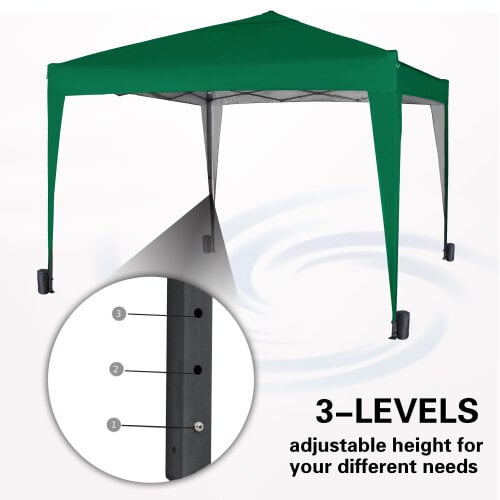 3x3m Pop up Gazebo Outdoor Patio Canopy Tent Green 6