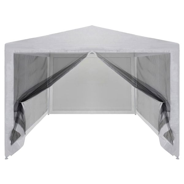 Berkfield Party Tent with 4 Mesh Sidewalls 4x3 m