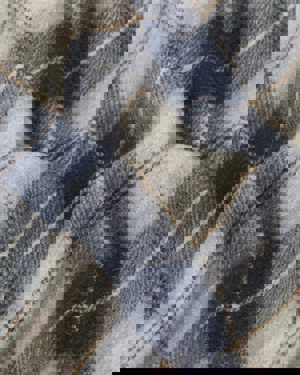 Barbour Glove & Tartan Scarf Gift Set - Grey Midnight