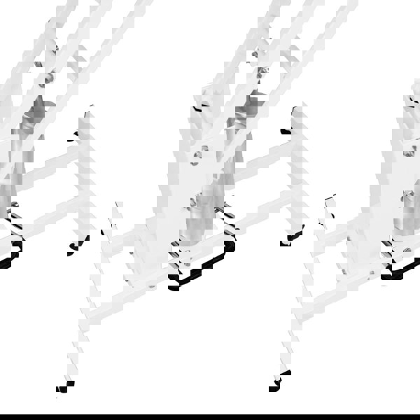 Monstershop White Hydraulic Grooming Table - Black Table Top