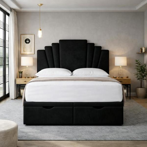Great British Beds Harry Art Deco Divan Ottoman Bed