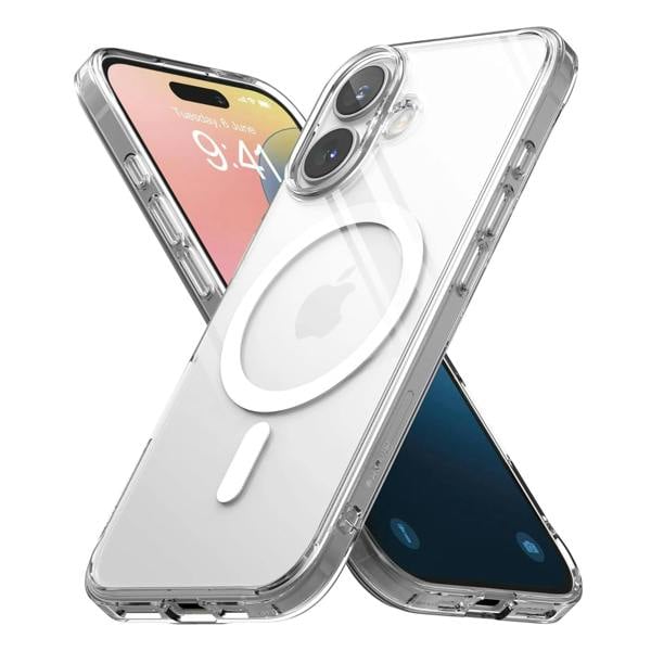 ULTRICS Magnetic Case for iPhone 16 Series, MagSafe Compatible Clear Shockproof Phone Cover