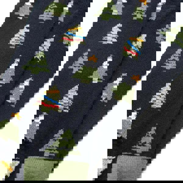 Jemsox 3 Pack Trees Design Organic Cotton Mens Socks Christmas Gift Set