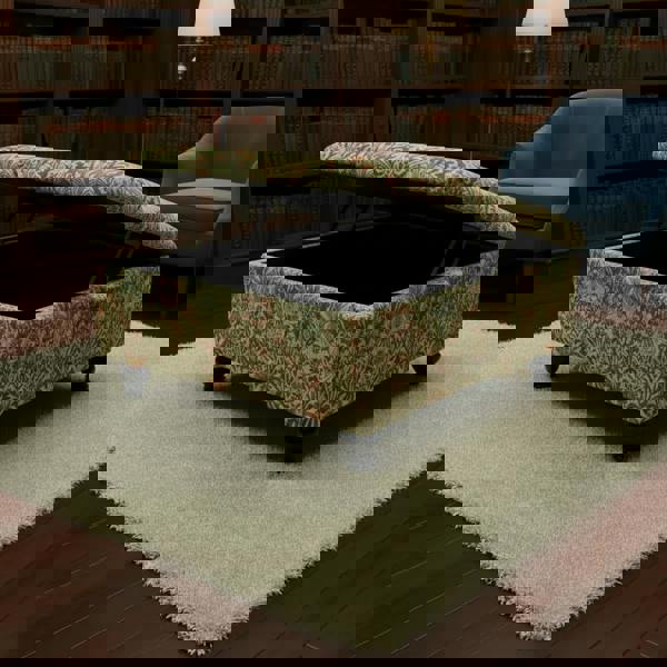 Versatile large storage ottoman for compact apartments and lounges