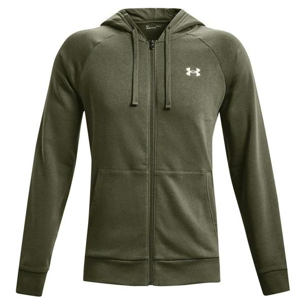 Under Armour Mens Rival Fleece Full Zip Hoodie - Marine OD Green - 