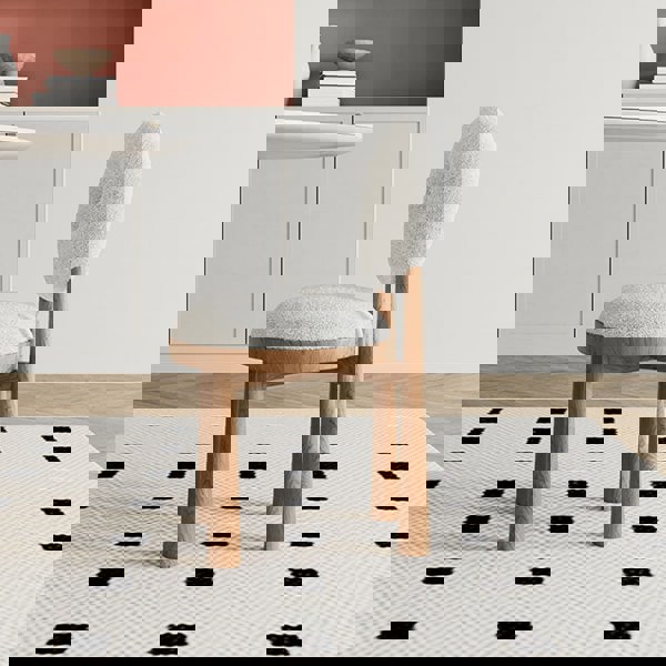 Evelyn Donut Dining Chair, Boucle-Weilai Concept-Weilai Concept