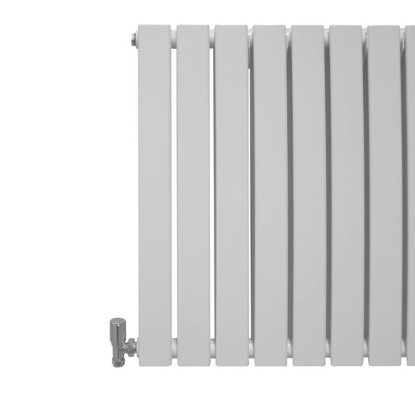 Designer Flat Panel Radiator - Gloss White (600mm x 700mm)