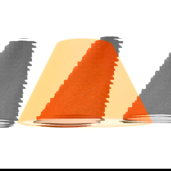 10 Inch Vivid Orange Cotton Coolie Shade for Table Lamp or Pendant Image 1