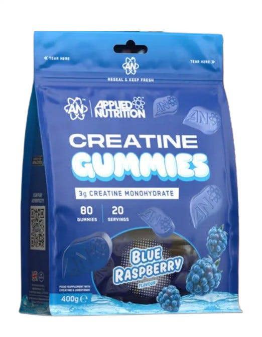 Applied Nutrition Creatine Gummies, Blue Raspberry - 80 gummies