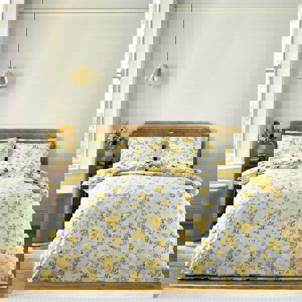 Catherine Lansfield Sunflowers Yellow Duvet Cover Set