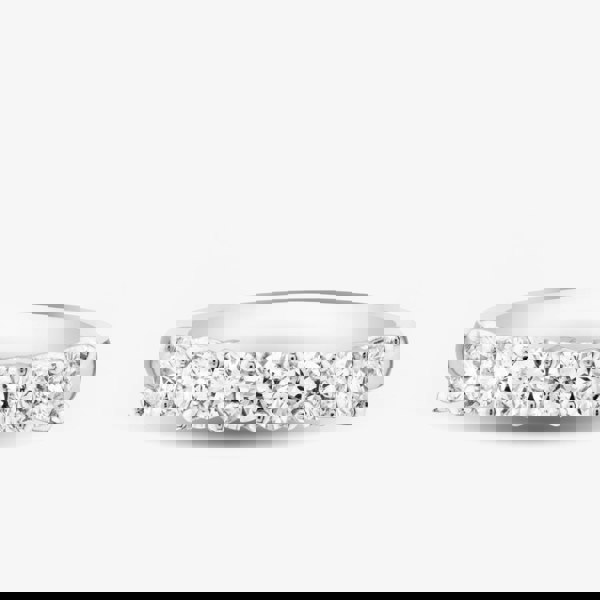 T. H. Baker Platinum Lab Grown 0.70ct Diamond Half Eternity Ring 06HLP-P007