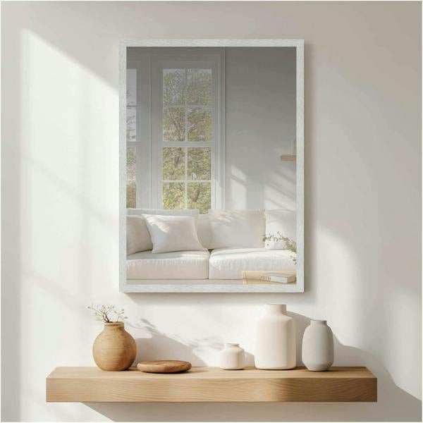 Nielsen Star Aluminium Wall Mirror - Rectangular - Silver