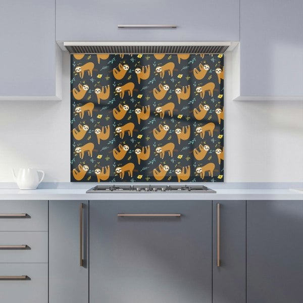 Warren Reed - Designer Cute Sloths Kitchen Splashback