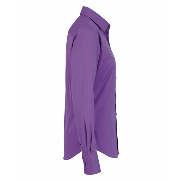Premier Womens/Ladies Poplin Long-Sleeved Blouse - Rich Violet
