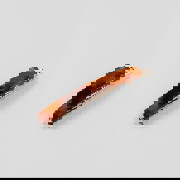 Narrow Hair Clip in 6cm Tortoiseshell Handmade French Hair Accessories at Tegen Accessories