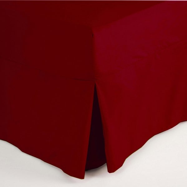 Belledorm Easycare Percale Fitted Valance - Red