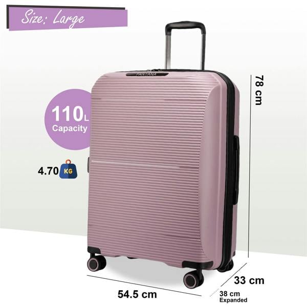 Eagle Luggage Expandable Hard Shell PP 8 Wheel Luggage Travel Cabin Holiday Bags Suitcase Set