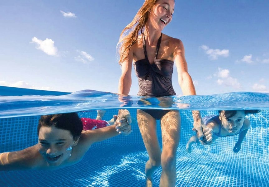 Intex Metal Frame Rectangular Pool 300 X 200 X 75cm