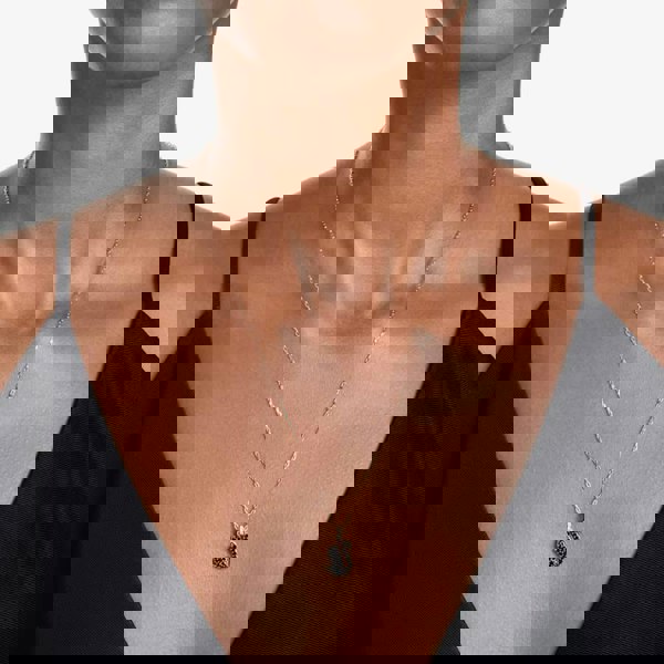 Swarovski Rose Gold Plated Black Swan Pendant Necklace 5678046