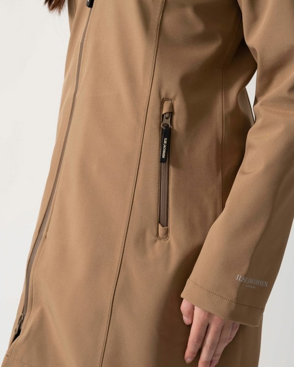 Ilse Jacobsen Daybreak Womens Softshell Raincoat - Mocca 248