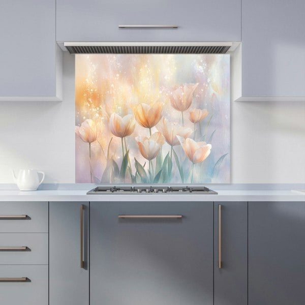 Warren Reed Tulips Glass Kitchen Splashback - 00028