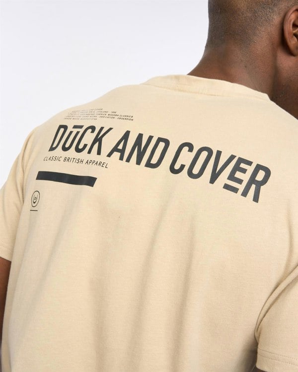 Duck and Cover Heningys T-Shirt Greige