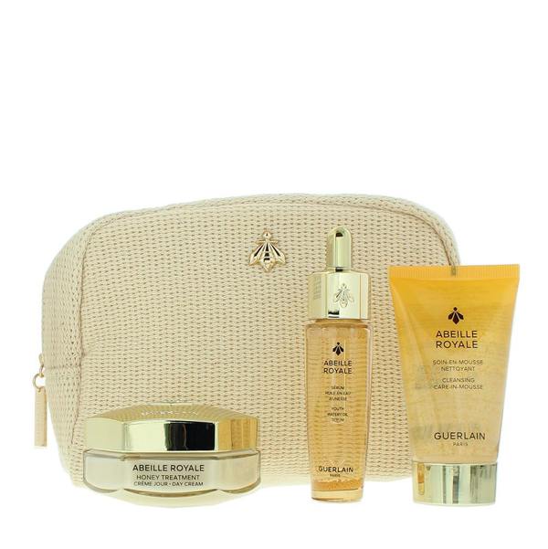 Guerlain Abeille Royale Day Cream 50ml, Cleansing Mousse 40ml + Oil Serum 15ml