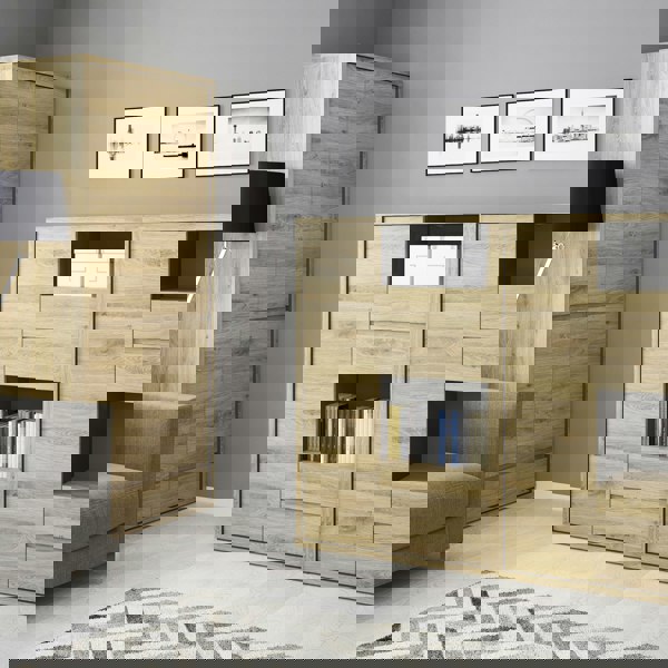 Furniture To Go Shetland 1 Door 4 drawer display cabinet