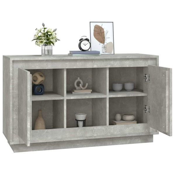 Berkfield Sideboard Concrete Grey 102x35x60 cm Engineered Wood