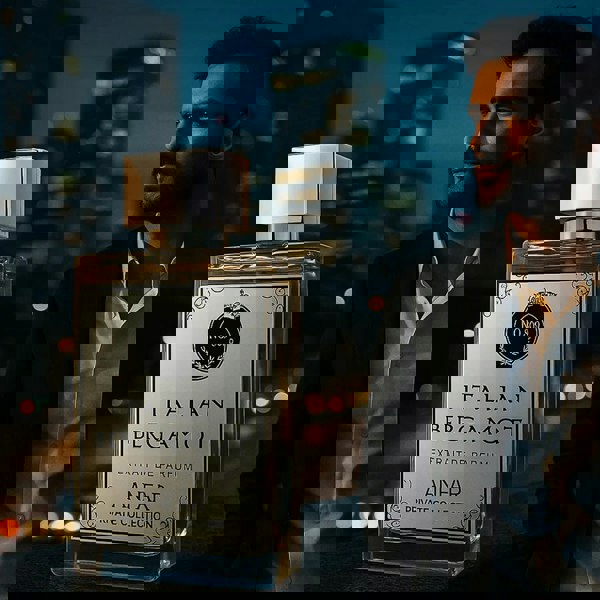 Anfar Italian Bergamot 50ml Extrait de Parfum lifestyle visual with man