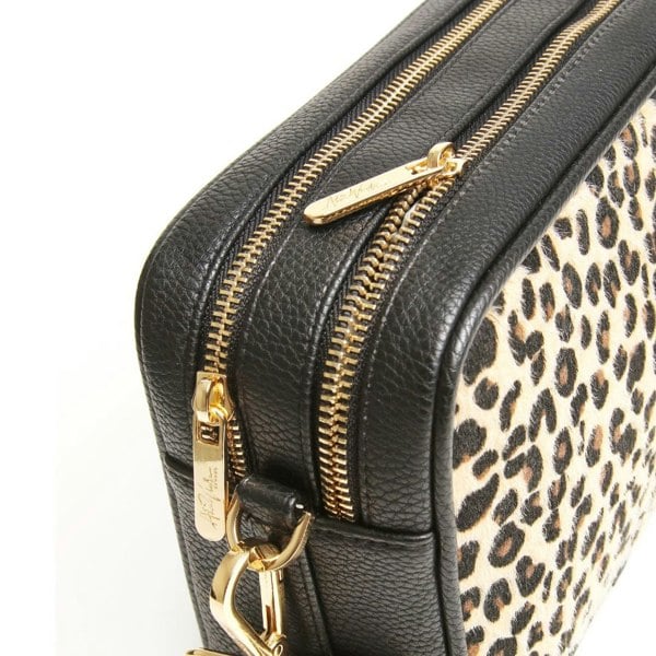 Alice Wheeler Soho Bee Double Zipped Crossbody Bag