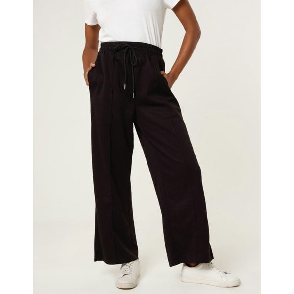 Blue Vanilla Pintuck Wide Leg Trousers