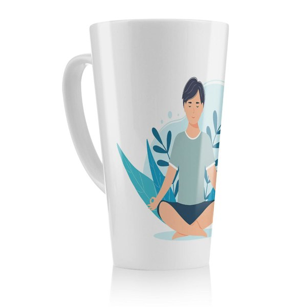 Benjamin Tate Design Meditation Illustration Designer Latte Mug