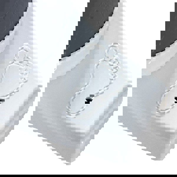 The feet placement indicators of the OLPRO 2 Litre manual hand pump gauge on a white background.